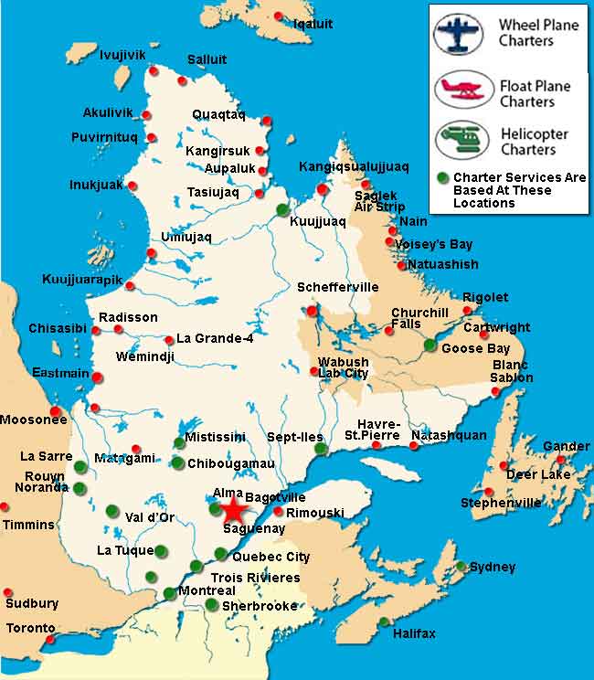 Bagotville Charter Flights